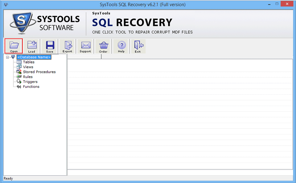 Browse damaged MDF file to fix SQL database issues